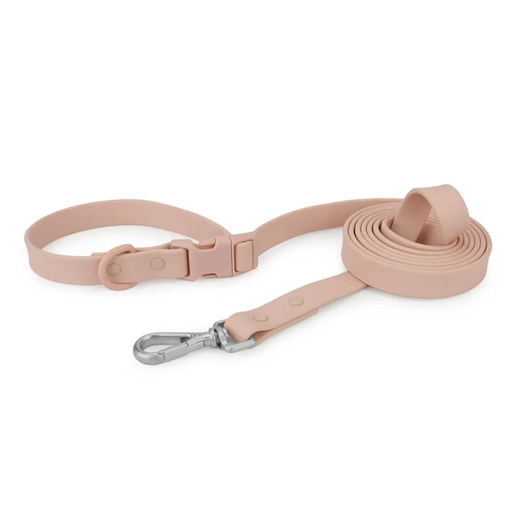 2-in-1 PVC Hundeleine mit Halsband –  Multifunktionsleine für Spaziergänge & Training