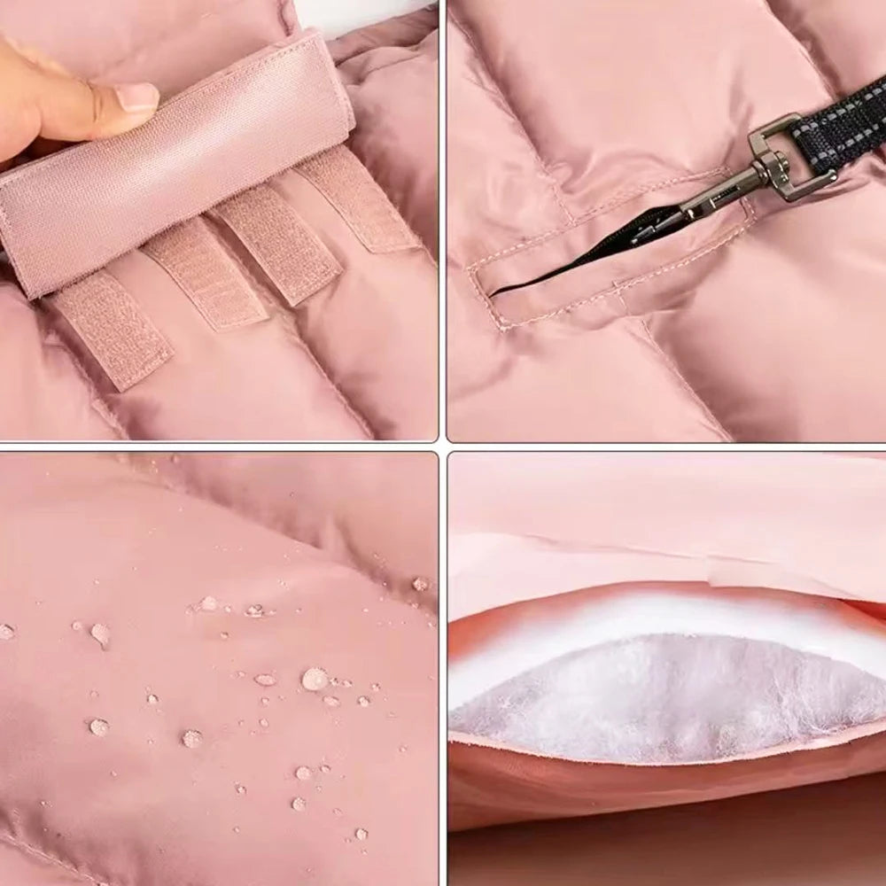 Warmer Hundemantel aus 100 % recyceltem Polyester