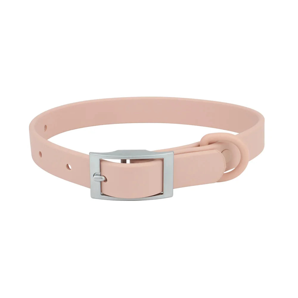 Verstellbares PVC Hundehalsband – Wasserdicht & Leicht zu Reinigen, in Trendigen Candy Farben, XS-XL