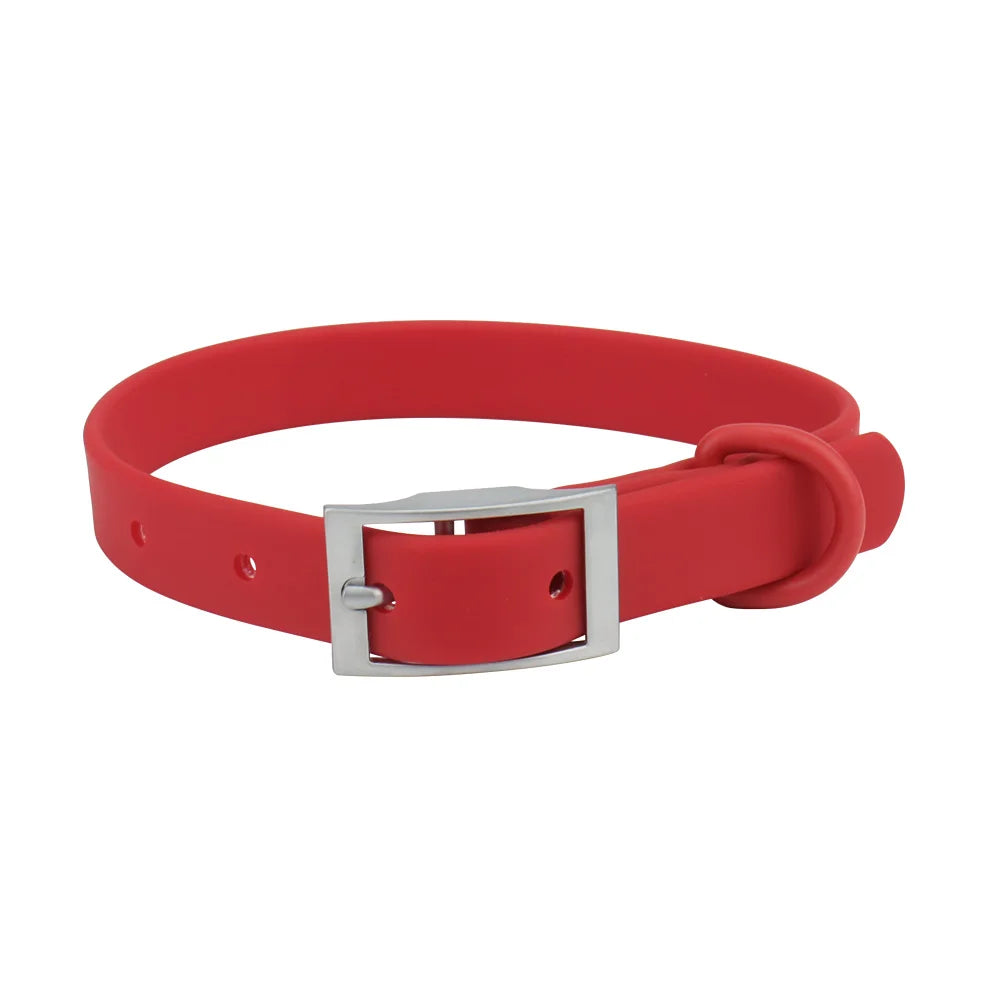 Verstellbares PVC Hundehalsband – Wasserdicht & Leicht zu Reinigen, in Trendigen Candy Farben, XS-XL
