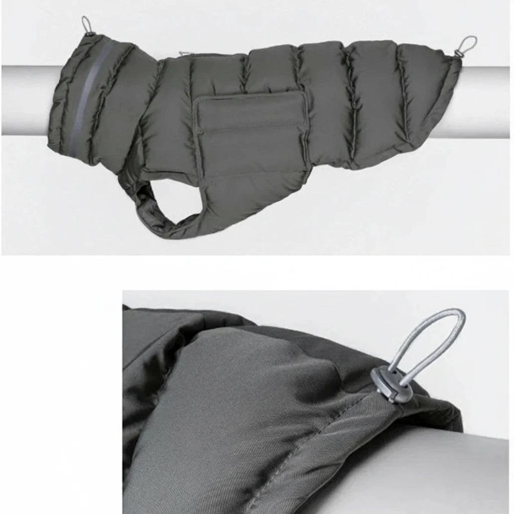 Warmer Hundemantel aus 100 % recyceltem Polyester