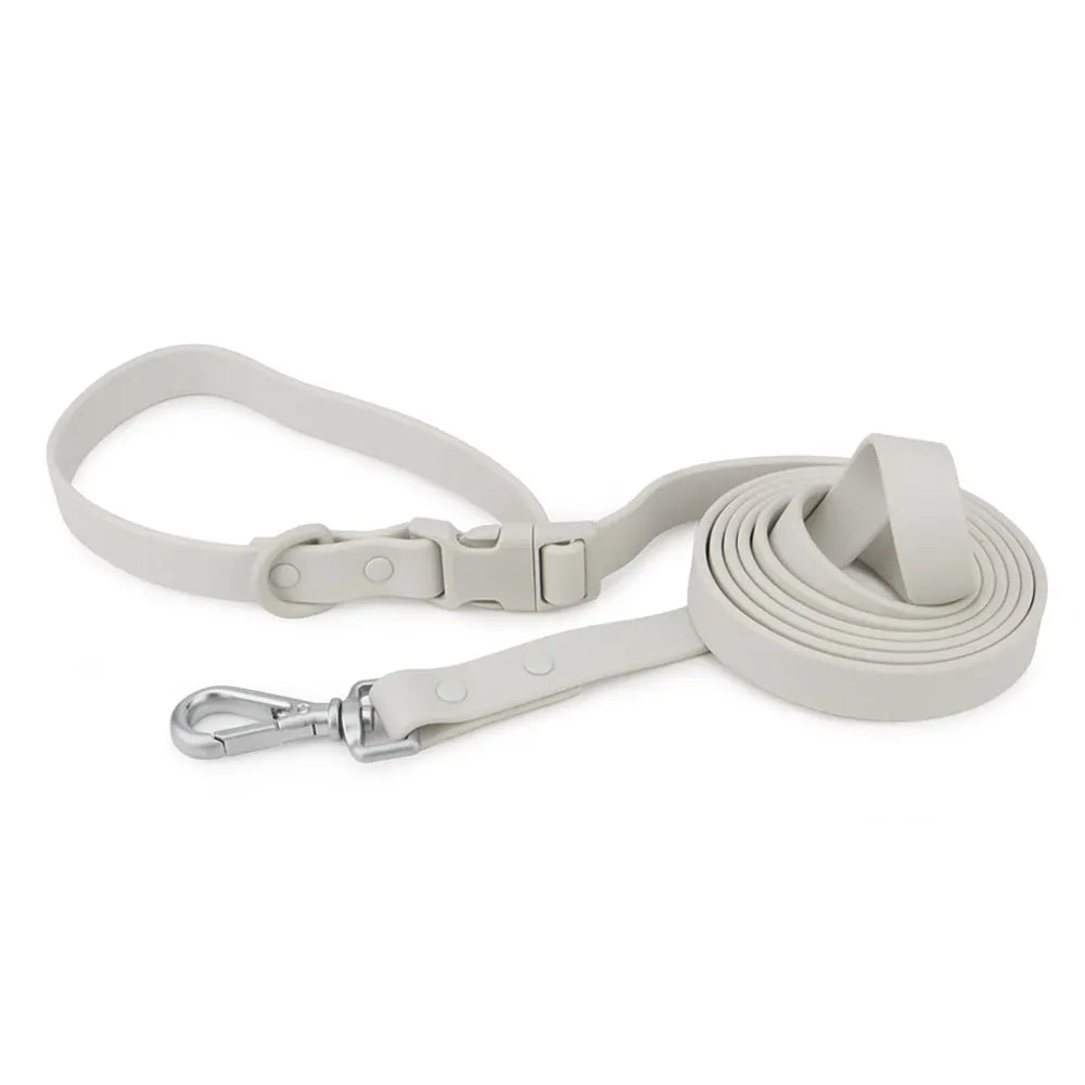 2-in-1 PVC Hundeleine mit Halsband –  Multifunktionsleine für Spaziergänge & Training