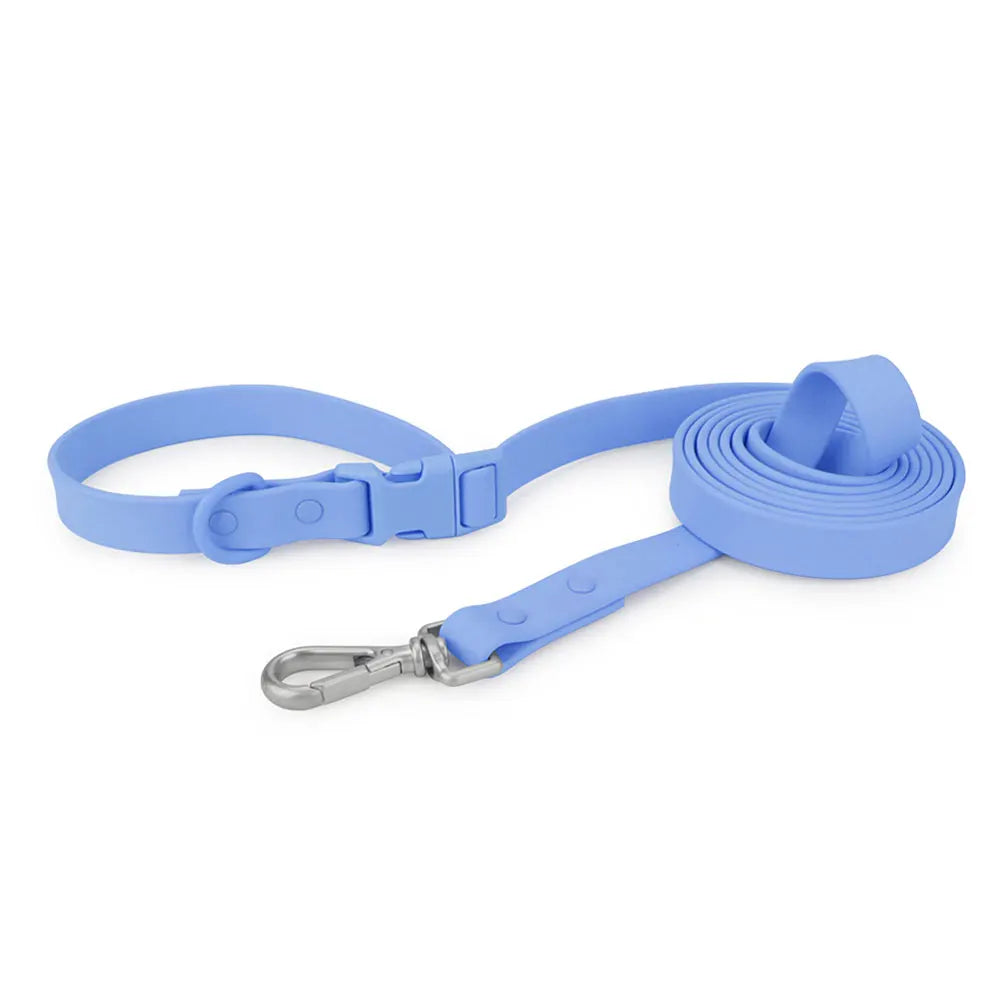 2-in-1 PVC Hundeleine mit Halsband –  Multifunktionsleine für Spaziergänge & Training