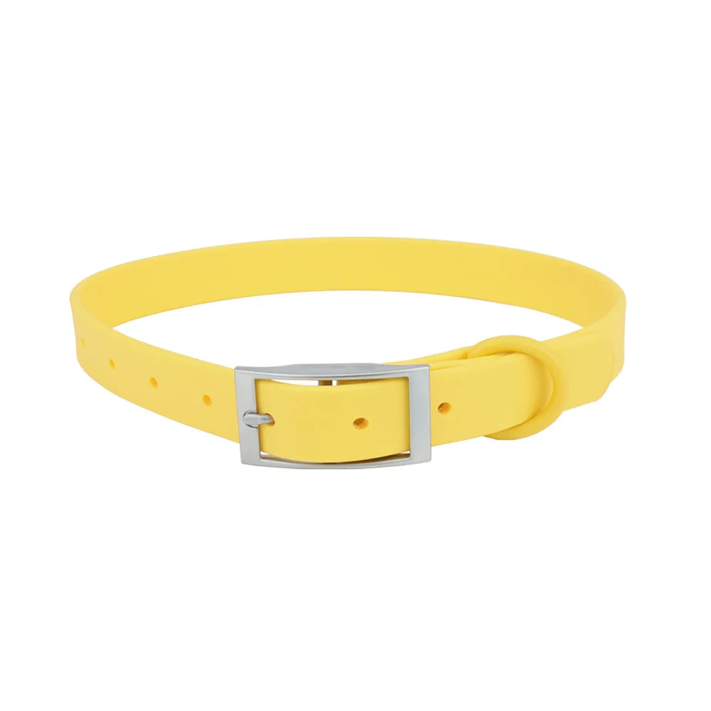 Verstellbares PVC Hundehalsband – Wasserdicht & Leicht zu Reinigen, in Trendigen Candy Farben, XS-XL